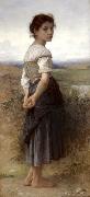 The Young Shepherdess (mk26) Adolphe William Bouguereau